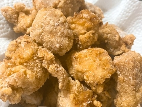 冷凍もも肉を使用した醤油唐揚げ